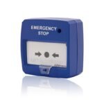 Bouton Arrêt d'Urgence Déclencheur Manuel Bleu DMTech
